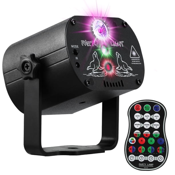 Luces para DJ, discoteca, fiesta, escenario, fiesta, POCOCO, activadas por sonido con control remoto
