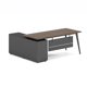 thumbnail image 1 of Centro de Trabajo Ejecutivo en L 160x160 cms con Mueble Lateral y Faldón - color Java (gris), 1 of 2