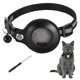 thumbnail image 1 of Collar de Rastreo para Gatos Uxcell, 8.7"-13.4" Collar Reflectante de Rastreo para Gatos con Cierre de Seguridad, Soporte de Cuero para Rastreador y Campana, (1 Pza, Negro), 1 of 7