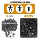 thumbnail image 3 of Juego de clips UNIGT 3 en 1 GM A20991 para guardabarros con remache, 3 of 7