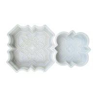 Magideal - 2 Piezas De Modelos De Ladrillos Para Césped Y Parque, Plantilla De Bricolaje, Accesorio Ligero, Multiusos, Modelo De Adoquín Para Patio, Reutilizable