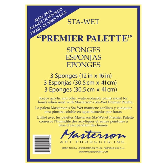 Recambio de esponja Masterson Sta-Wet Premier, paquete de 3