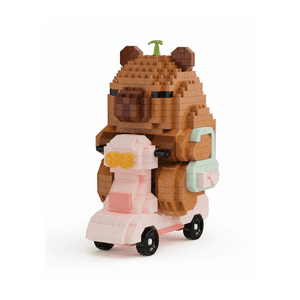 Genérico - Juguete Mini Bloques Armables Niños Capibara En Moto Happy 3D 659 Pcs