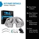 thumbnail image 3 of Juego de pastillas y discos de freno TRQ semimetálicos para Kia Soul 2014-2016, 3 of 8