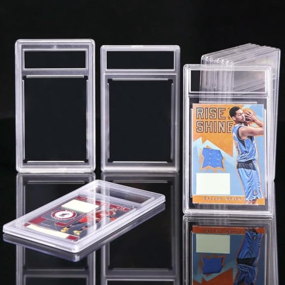 Paquete de 50 Fundas Vacías Escarchadas para Cartas Calificadas