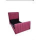 thumbnail image 1 of Cama 1,5 plazas, doble respaldo premium, acanalado, color Rosado, 1 of 2