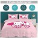 thumbnail image 2 of Cartoon Hello Kitty Comforter Balloon 3-Piece Bed Sheets Warm Kawaii Bedding Set Cute Soft Bedclothes for Boys Girls Kids Twin, 2 of 5