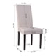 thumbnail image 3 of Silla De Comedor Acolchada Con Tapiz De Tela Gris, 3 of 6