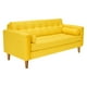thumbnail image 2 of Sofa Retro 3c + 2 Pouf Felpa 04 Amarillo, 2 of 6