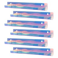 Magideal - Organizador De Esmalte De Uñas Casopos De Exhibición Cosmética Regalos Para El Hogar Salón Mundial Policonía De Uñas Racks Esencial Azules Estantería 6 Piezas