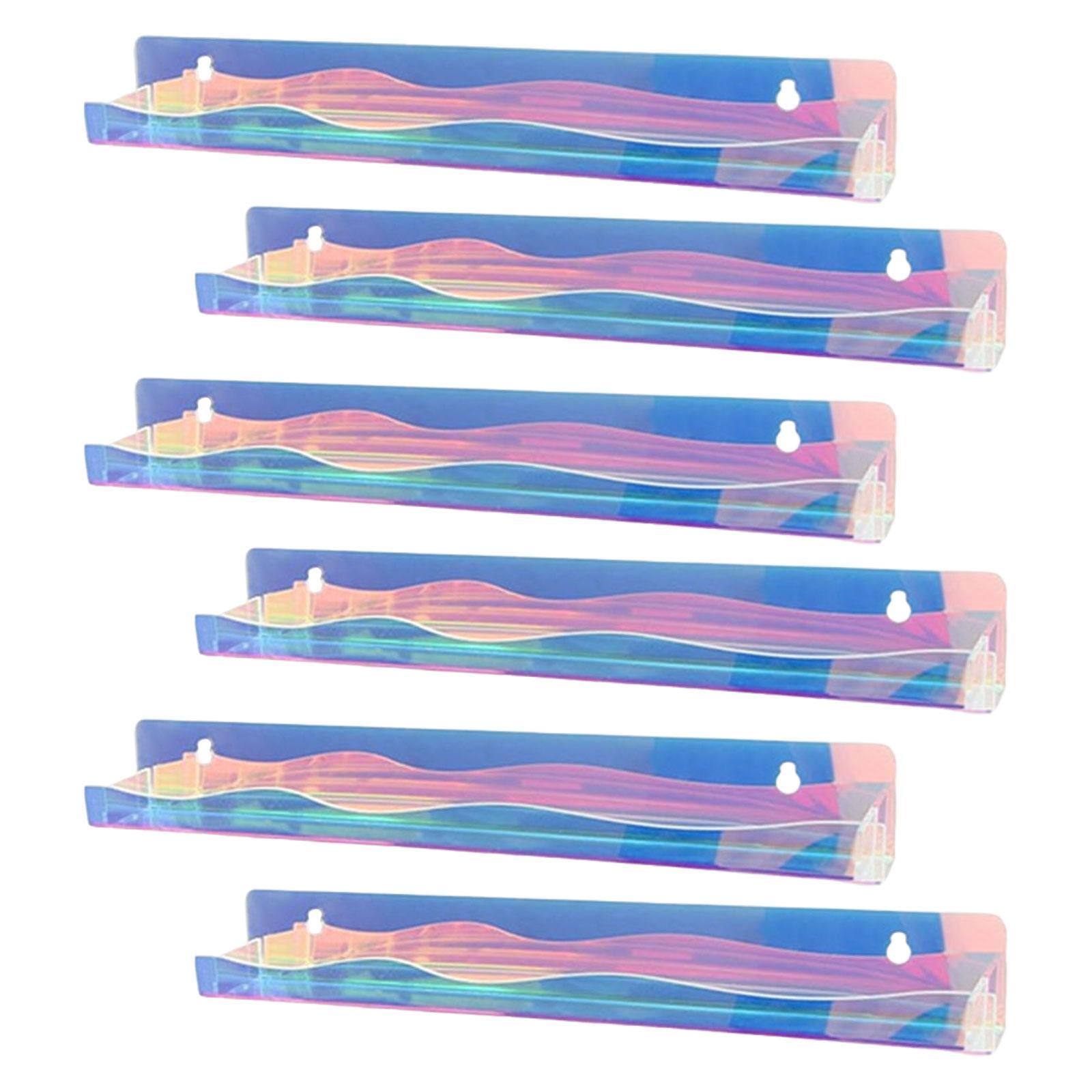 Magideal - Organizador De Esmalte De Uñas Casopos De Exhibición Cosmética Regalos Para El Hogar Salón Mundial Policonía De Uñas Racks Esencial Azules Estantería 6 Piezas