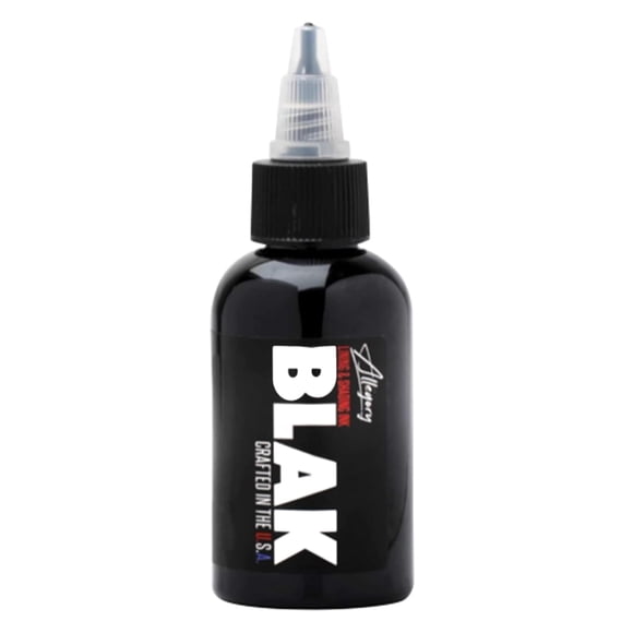 Tinta de tatuaje Allegory Black Premium Black, 60 ml, vegana y orgánica