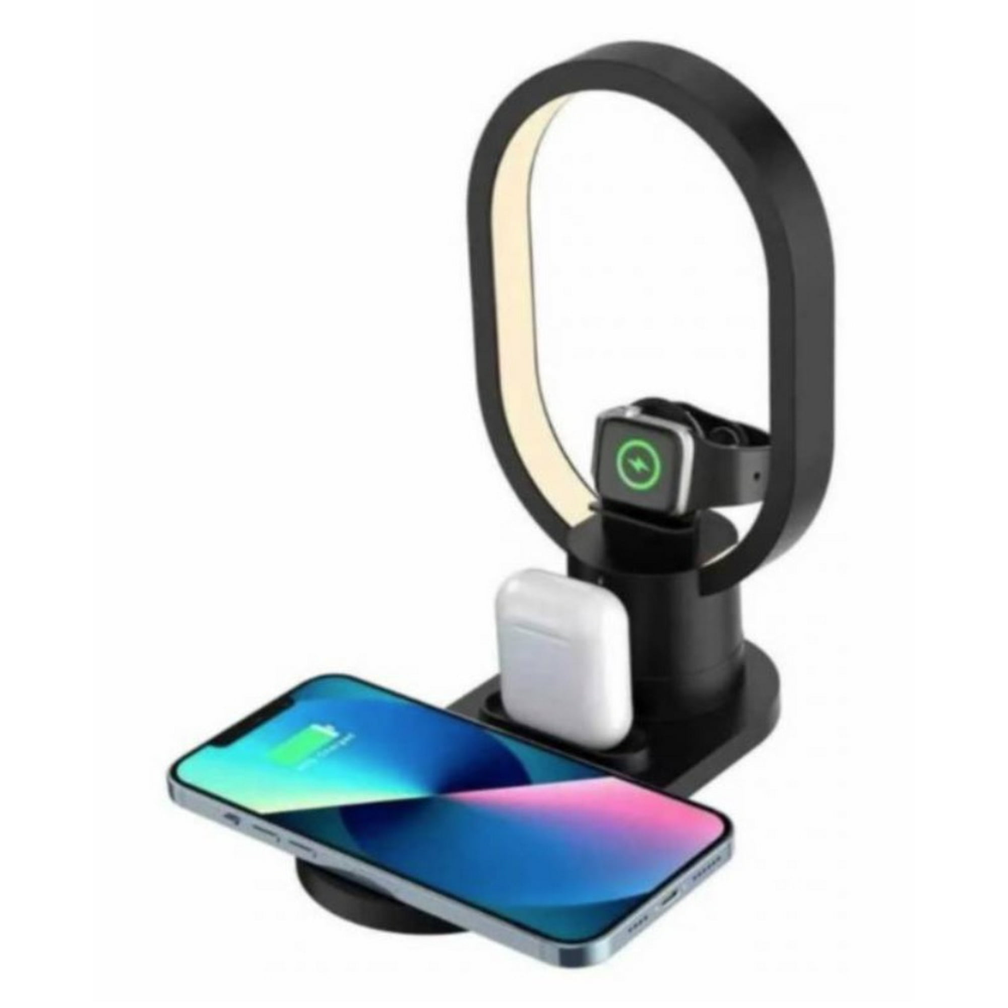 Tomasstore - Base De Carga Inalámbrica 4 En 1 Compatible Iphone Android