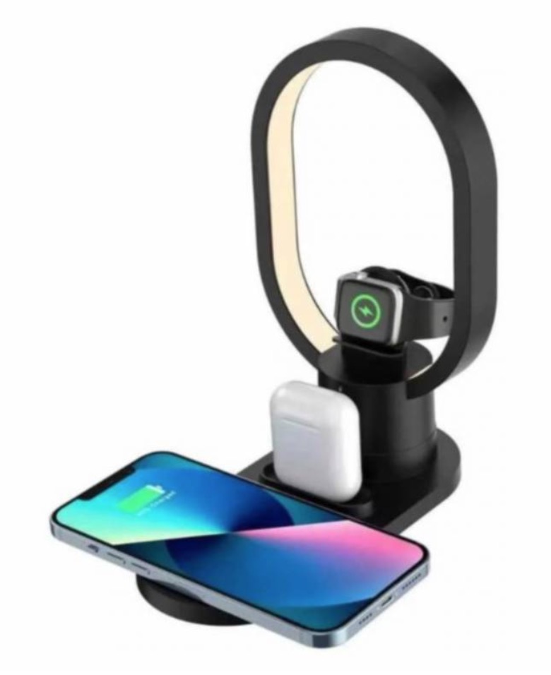 Tomasstore - Base De Carga Inalámbrica 4 En 1 Compatible Iphone Android