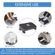 thumbnail image 2 of Reposapiés ergonómico para colocar debajo del escritorio Scalebeard con superficie de masaje, 2 of 7
