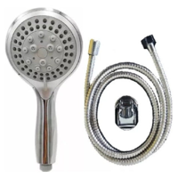 Taumm - Kit Manguera Flexible Y Ducha Challa 1.85 Metros + Soporte