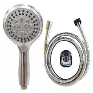 Taumm - Kit Manguera Flexible Y Ducha Challa 1.85 Metros + Soporte