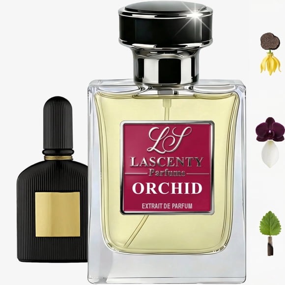 ORCHID by LaScenty - Perfume Floral Ámbar Oscuro de Larga Duración para Mujer - 50 ml