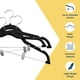 thumbnail image 3 of Perchas de terciopelo para faldas Lifemaster con clips ajustables, paquete de 20, 3 of 8