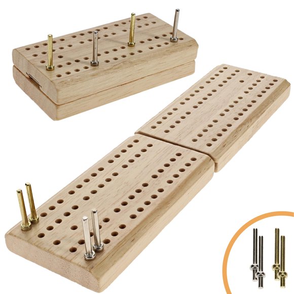 Tablero de cribbage plegable de viaje – tamaño pequeño – WE Games