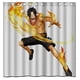 thumbnail image 1 of Cortina de ducha de una pieza con diseño de Fire Boxing Ace, con ganchos, tamaño 66 x 72 pulgadas, 1 of 3