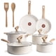 thumbnail image 1 of Batería de cocina T-Fal Revive de cerámica antiadherente, 12 piezas, beige, 1 of 7