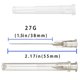 thumbnail image 2 of Agujas Garfily 27G 3,8 cm Luer Lock – Pack de 100, 2 of 7