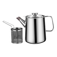Magideal - Contenedor De Almacenamiento, Contenedor De Almacenamiento De Cocina Con Cesta, Mango De Fácil Agarre, Bote De Almacenamiento Para El Hogar, Restauran 1.5L