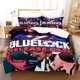 thumbnail image 1 of BLUE LOCK Bedding Set Single Twin Full Size Bed Set Adult Kid Bedroom Duvet Cover Sets Anime bed sheet set Bed Sheets, 1 of 5