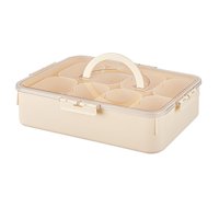 Magideal - Contenedor De Alimentos Con Múltiples Compartimentos, Organizador De Especias, Caja Para Refrigerios, Caja De Condimentos Multiusos, Bandeja Para Serv Crema