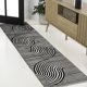 thumbnail image 1 of Alfombra JONATHAN Y 152 cm Blanco/Negro Geométrica, 1 of 7