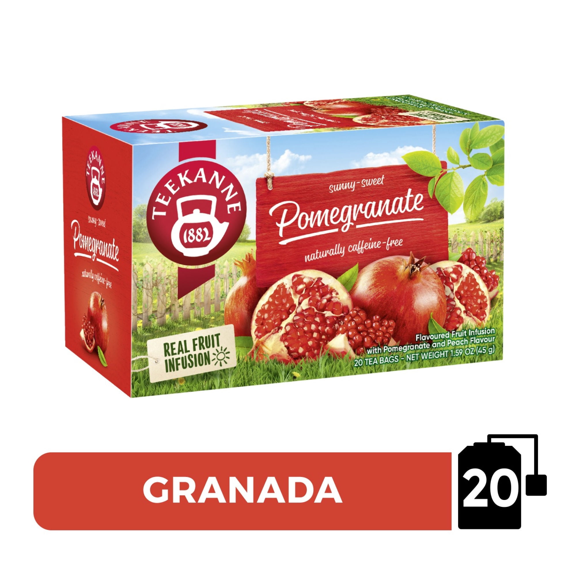 Infusión Frutal Granada Caja 20 Un Teekanne