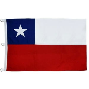 Bandera Chilena Bordada 60X90Cms Doral - Sc