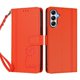 thumbnail image 3 of Funda Cartera Trébol para Samsung Galaxy A35 5G con Ranuras Tarjetas y Carga Inalámbrica Naranja, 3 of 6