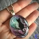 thumbnail image 4 of 1pc Gothic Black Cat Forest Charm Necklace - Fashionable Witch Artificial Jewelry for Men and Women - Includes Glass Pendant and Cross Crow Glass Pendant, 4 of 4