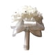 thumbnail image 4 of Ramo de novia para lanzar, adorno de ramo, accesorios para fotos, flores artificiales para bodas, festivales, fiestas, hogar y exteriores. Blanco, 4 of 5
