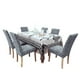 thumbnail image 3 of Pack De 6 Fundas Cubre Sillas De Comedor Flores Celeste, 3 of 3