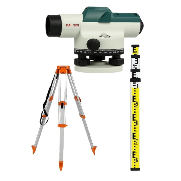Mira Topografica 32x Herramienta Profesional Tripode + Nivel | Lider