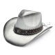 thumbnail image 1 of Sombrero YOUBADU Unisex de Talla Única con Degradado Blanco y Gris de Paja Estilo Vaquero, 1 of 6