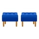 thumbnail image 1 of Set Pouf Wood 1c Felpa 04 Azul Rey, 1 of 5