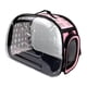 thumbnail image 2 of Jaula Transportadora Para Perros Y Gatos, Para Cachorros, Gatos Y Perros Pequeños, Para Exteriores, Color Rosa, 2 of 3