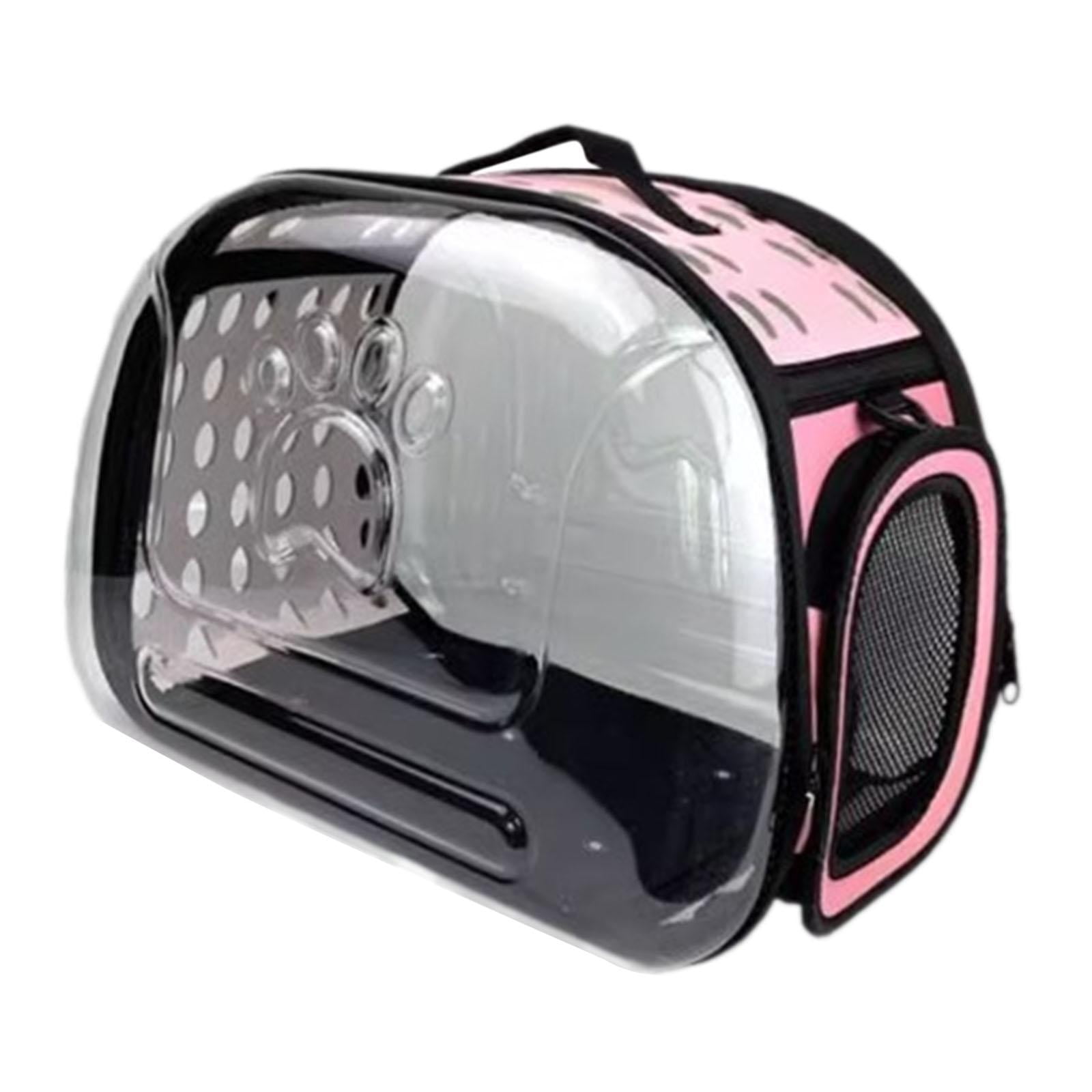 Ioensy - Jaula Transportadora Para Perros Y Gatos, Para Cachorros, Gatos Y Perros Pequeños, Para Exteriores, Color Rosa