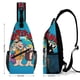 thumbnail image 2 of Los Picapiedra Riñonera Bandolera con Estampado Integral para Hombres y Mujeres, Bolso Cruzado Gráfico de Tendencia, Mochila de Hombro Streetwear para Ciclismo y Deportes, Riñonera Versátil Casual, 2 of 6