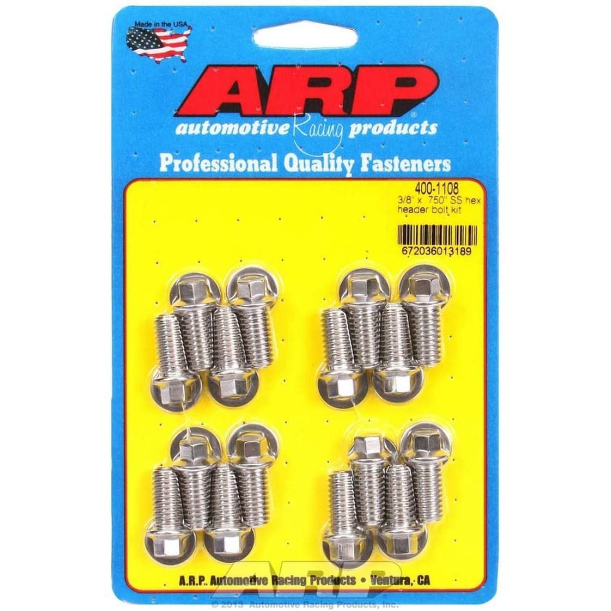 Kit De Tornillos De Cabezal Hexagonales Arp 3/8 X .750 De Acero Inoxidable