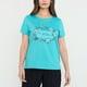 thumbnail image 3 of Polera Mujer Manga Corta Focal Print Turquesa Corona, 3 of 5