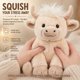 thumbnail image 5 of Peluche SHSEEN Vaca de las Tierras Altas 20 cm Blanco con Caja de Regalo, 5 of 8
