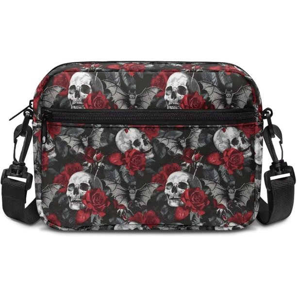 Bolso bandolera pequeño hombro mujer Halloween Navidad cámara mano monedero cremallera bolsillo móvil