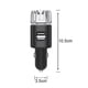 thumbnail image 2 of Purificador de aire ionizador para coche - Desodorante iónico antimicrobiano enchufable de 12 V con cargador USB doble - Elimina olores a humo, mascotas y comida, alérgenos y virus., 2 of 8