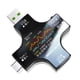 thumbnail image 2 of Detector amperímetro de voltaje y amperios, medidor de potencia USB portátil, comprobador de 5 A, cable USB negro Estilo A, 2 of 5
