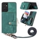 thumbnail image 1 of Funda Tipo Cartera con Correa Cruzada para Samsung Galaxy S21 Ultra Protección Contra Golpes Verde, 1 of 5